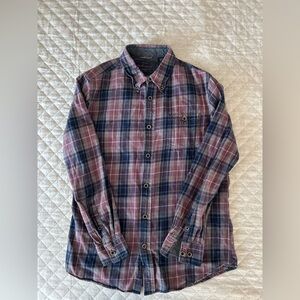 Flannel Checkered Shirt in Pink and Blue